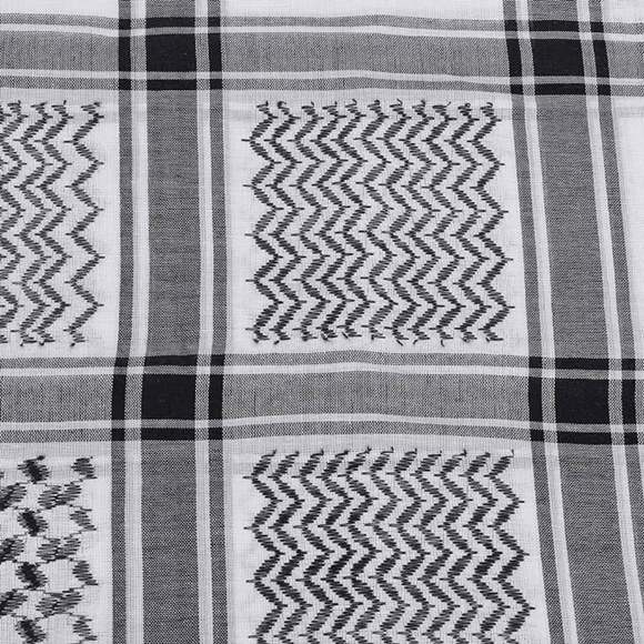 Palestine style Arafat Scarf Kefiyyeh Shemagh Islamic Wrap Malaki yashmagh شماغ - Picture 2 of 3
